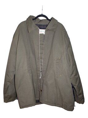 Stealth Law Enforcement Green Zipper Button Up Winter Coat 3XL
